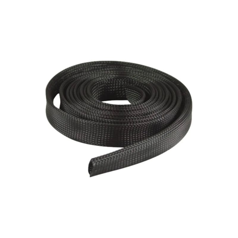 Gaine Cache-câbles de 4,6 m - Film en Matériau Torsadé Flexible - Gaine  Extensible Diamètre 2.5-3.8 cm - Cache-câbles en Polyester - Noir